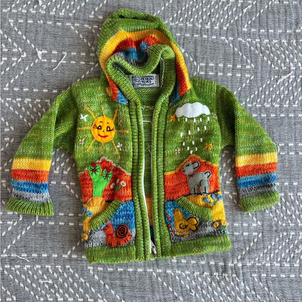 Colorful Kids Hoodie with Fun Animal Design